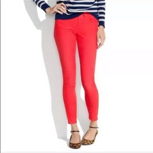 Madewell Coral Corduroy Pants